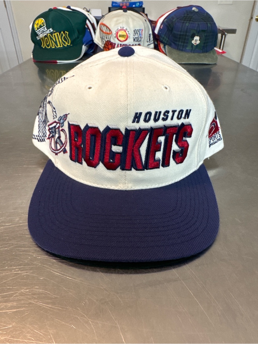 90s Houston Rockets Sports Specialties NBA shadow snapback